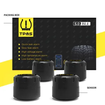 

Smart Car Tire Pressure Detector Bluetooth Tpms Tire Pressure External Sensor Professional Monitoring System