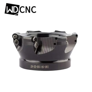 

EMR Face mill RPMW1003 insert holder EMR5R-50-22 63-22-4T 80-27-5T 100-32-6T Rounding Face mill head Cutter