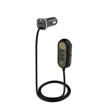 Ouhaobin автомобиля Зарядное устройство 12 V-24 V 4 Порты и разъёмы USB Зарядное устройство кабель Length1.5m адаптер для телефона 4-Порты и разъёмы зарядных порта USB для автомобиля Зарядное устройство