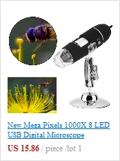 Цифровой 50-500X 2MP USB 3,0 8LED микроскоп эндоскопическая объектив видеокамеры