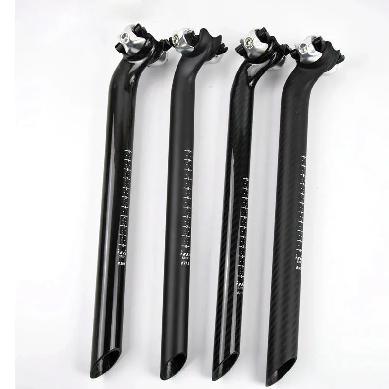 

MTB road Bicycles full carbon fiber 3K bike seatpost 27.2/30.8/31.6*350MM oblique seat post seat tube bike accessories