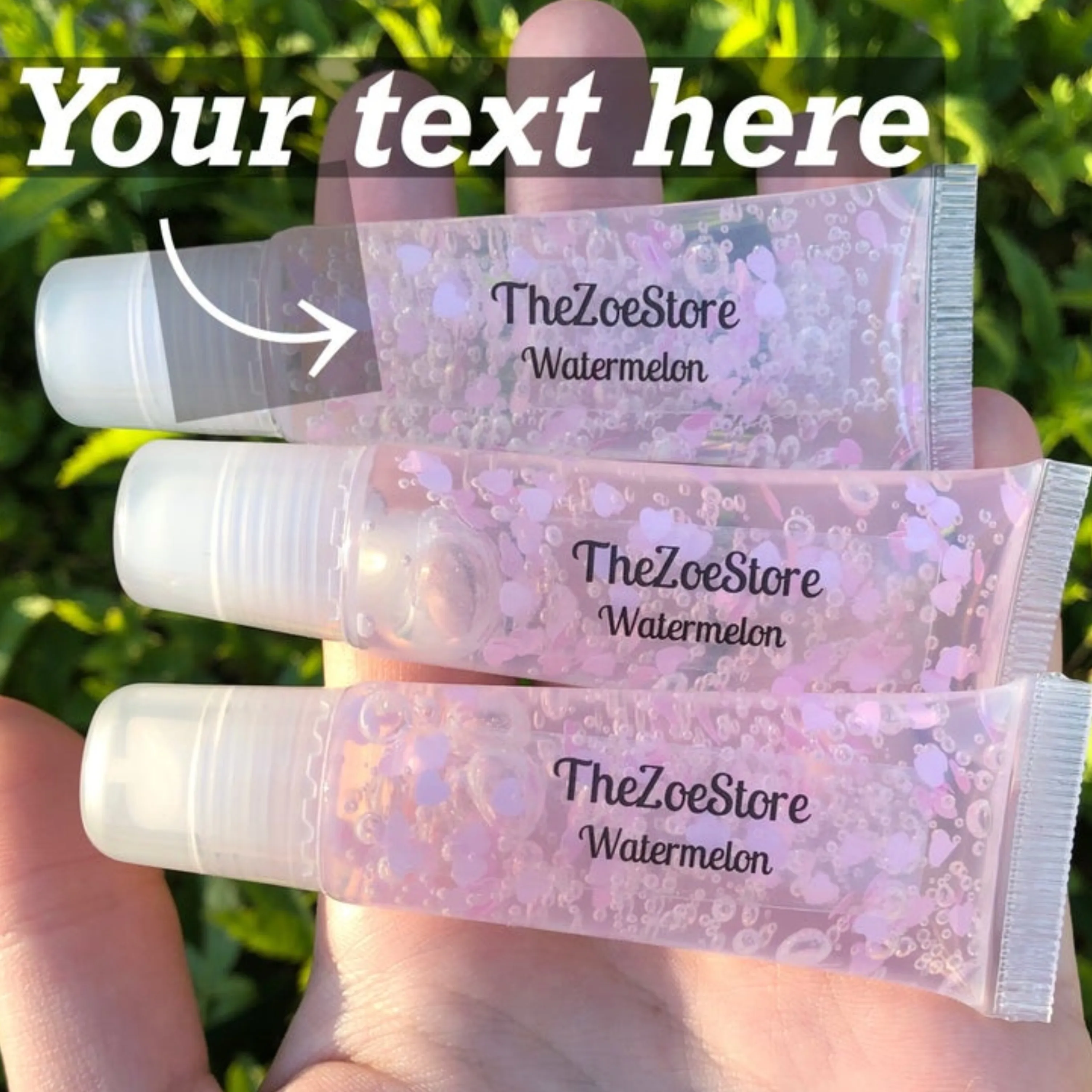 

80 Custom Lip Gloss Labels, Crystal Clear Labels, 80 PER SHEET,**Read Description Before Buying**, Affordable, Cute, Trendy, Lip