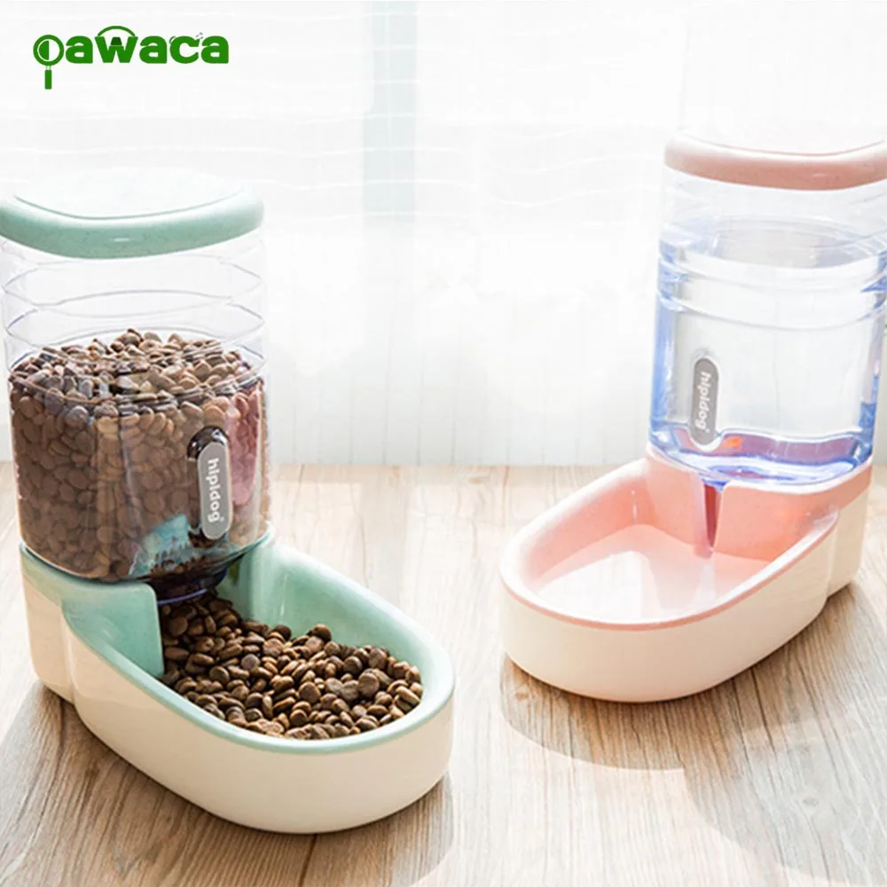  Pet Automatic Water Feeder Food Dispenser Portable Dog Cat Water Drinking Dispenser Feeder for Dog 