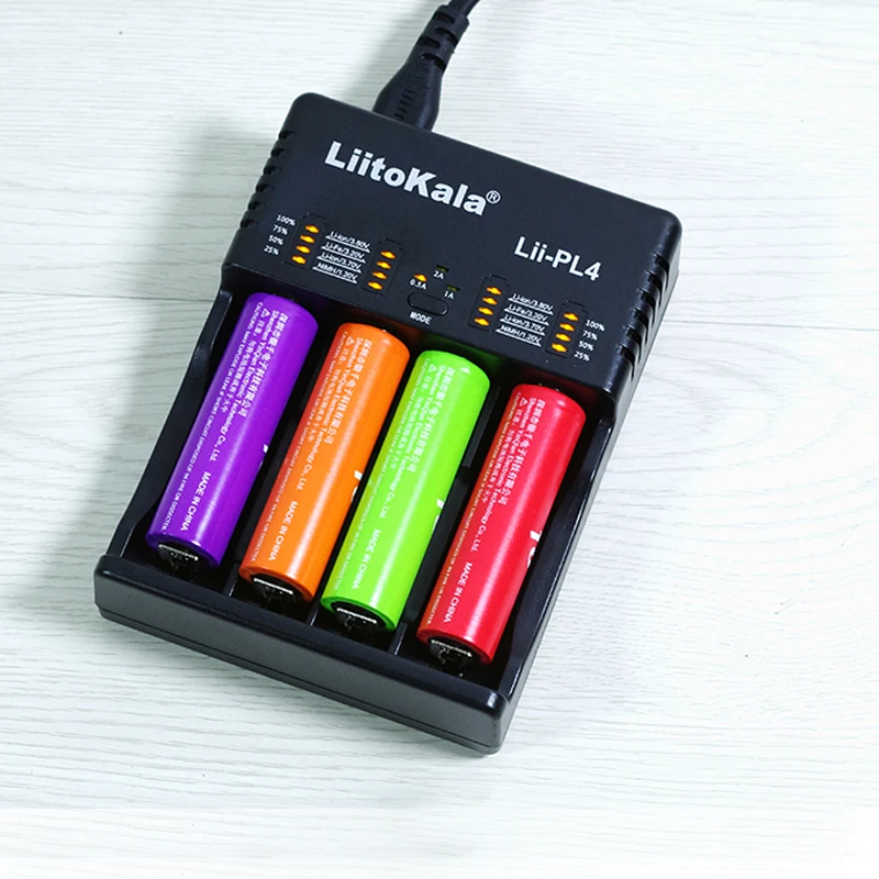 Battery charger Liitokala Lii-PD4 PL4 PD2, for 18650 3.7V Li-ion, 1.2V NiMH, 21700 18350 18500 AAA LiFePO4 3.2V 3.85V, 26650
