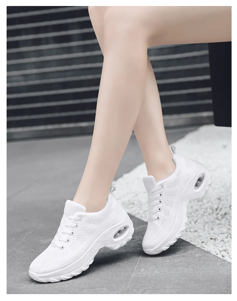 Женские кроссовки легкие туфли на платформе с толстой подошвой женские кроссовки из дышащей сетки амортизирующая повседневная обувь женские tenis feminino