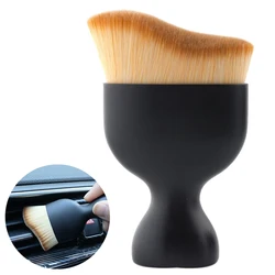 Limpeza interior do carro escova macia painel de saída ar remoção lacuna poeira escritório em casa detalhando ferramentas limpas manutenção automotiva