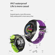 Черный край ips HD большой экран водонепроницаемый Интеллектуальный фото спортивный браслет с пошаговым счетом сердечного ритма обнаружения