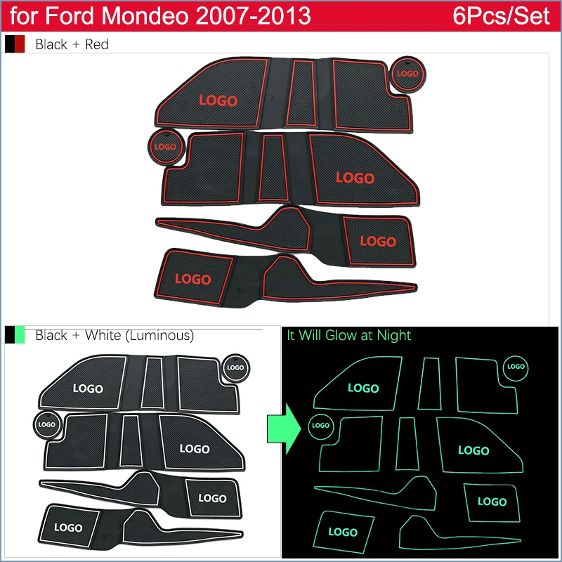 Anti-slip Door Rubber Cup Cushion for Ford Mondeo MK4 2007~2013 2008 2009 2010 2011 2012 Groove Mat Car Interior Accessories Anti-slip Door Rubber Cup Cushion for Ford Mondeo MK4 2007~2013 2008 2009 2010 2011 2012 Groove Mat Car Interior Accessories