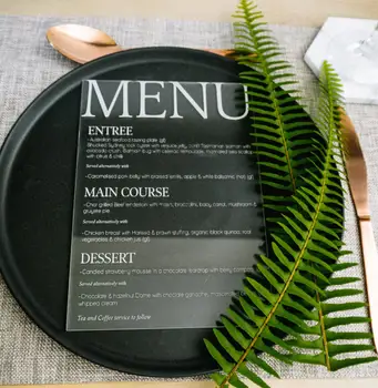 

Wedding Menu Acrylic - Bar Menu - Menu Cards