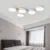 Nordic simple home living room molecular creative LED 220V ceiling lamp solid wooden bedroom dining room lamp restaurant cafe