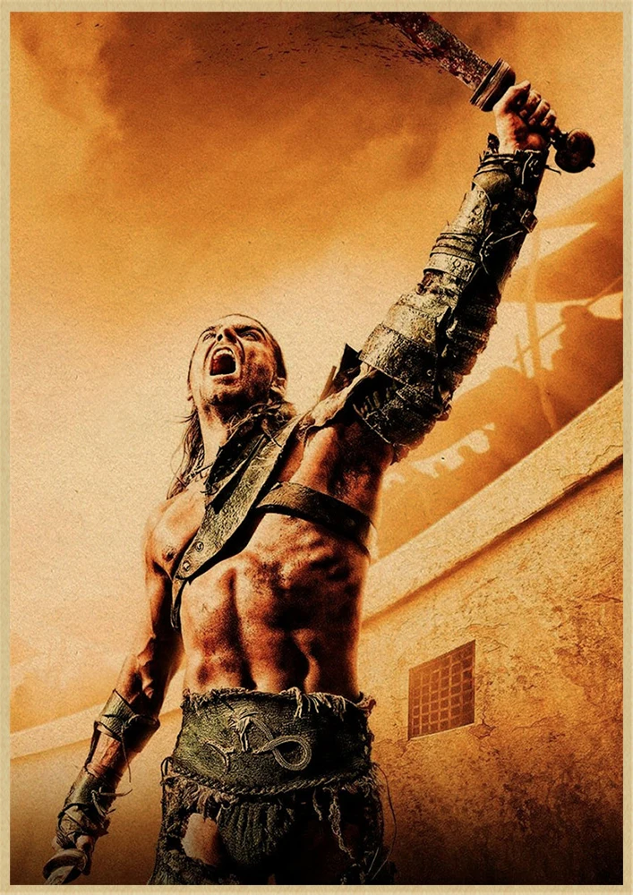 Gladiator Classic Movie Kraft Paper Poster Bar Cafe Living Room Dining room Wall Decorative Paintings movie poster home decor posters