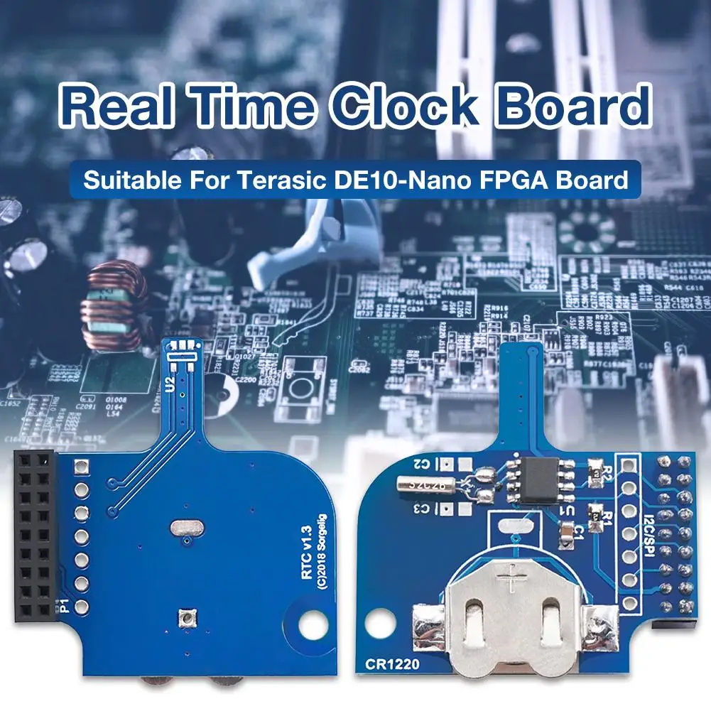 

Clock Module Extra Slim Real Time Alarm Clock Board 128MB Real Time Clock Board for Terasic DE10-Nano FPGA Board Hot Sale!