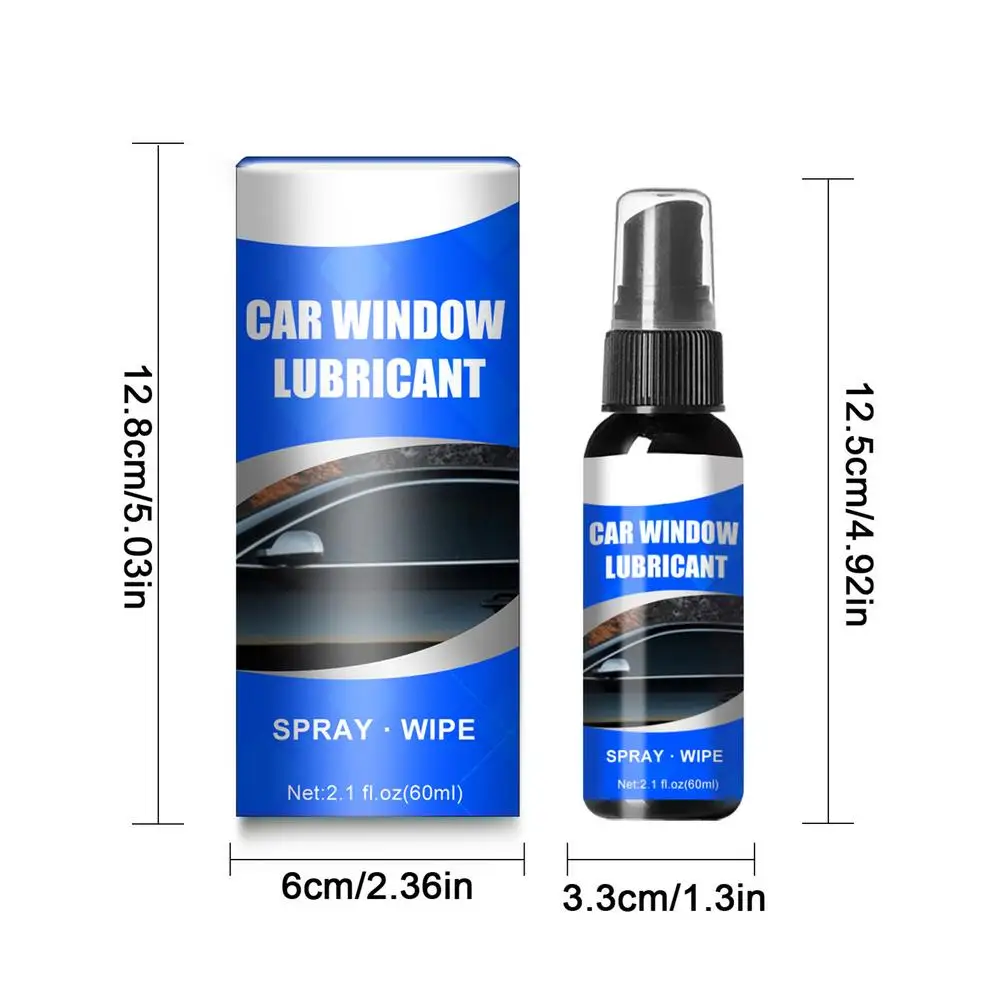 60ml Car Window Lubricant Car Door Noise Reduction Lubricants Spray Auto Rail Maintenance Anti-rust Grease Sprays Protection