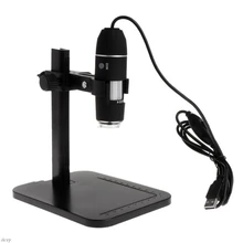 1600X 8LED USB цифровой микроскоп Лупа камера эндоскоп с кронштейном линейки