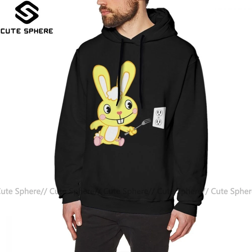 Happy Tree Friends худи Happy Tree Friends Cuddles хлопковые длинные пуловеры худи XXL черные уличные толстовки
