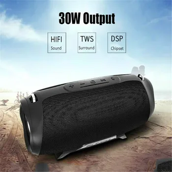 

Waterproof Speaker Hifi Power Bank 10000Mah Music Center Soundbar Subwoofer Boombox Woofer Portable Sound System Blue Tooth Bt