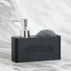 Modern Kitchen Soap Dispenser Set Liquid hand soap dispenser pump bottle brushes Holds and Stores Sponges, Scrubbers and Brushes ► Photo 1/6