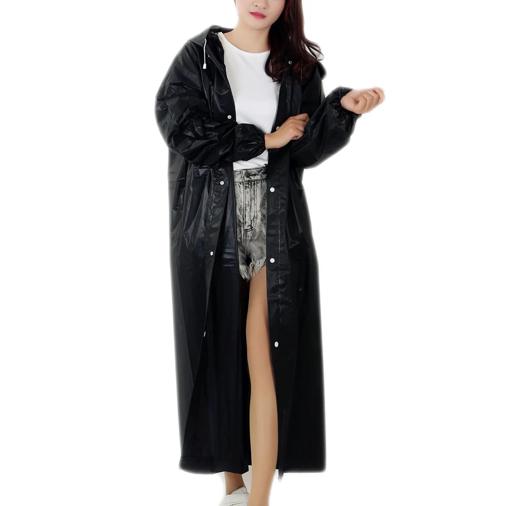 Raincoat Poncho 1PC Adults EVA Unisex Thickened Waterproof Raincoat Women Men 145*68CM