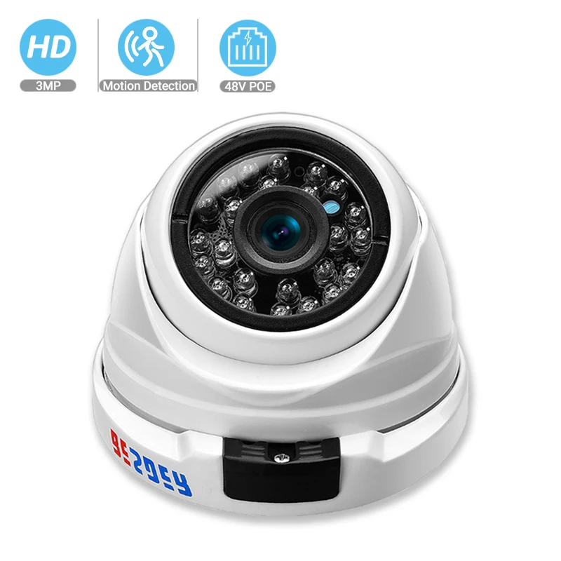 Besder H.265 3MP 2MP ip-камера Антивандальная Onvif P2P Обнаружение движения ночное видение CCTV камера безопасности DC12V 48 В POE опционально