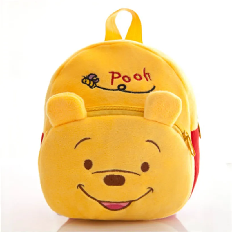 Милый детский плюшевый рюкзак с героями мультфильмов, мини-сумка, детский подарок, Студенческая сумка для мальчиков и девочек, милый кошелек, рождественский подарок - Цвет: Pooh