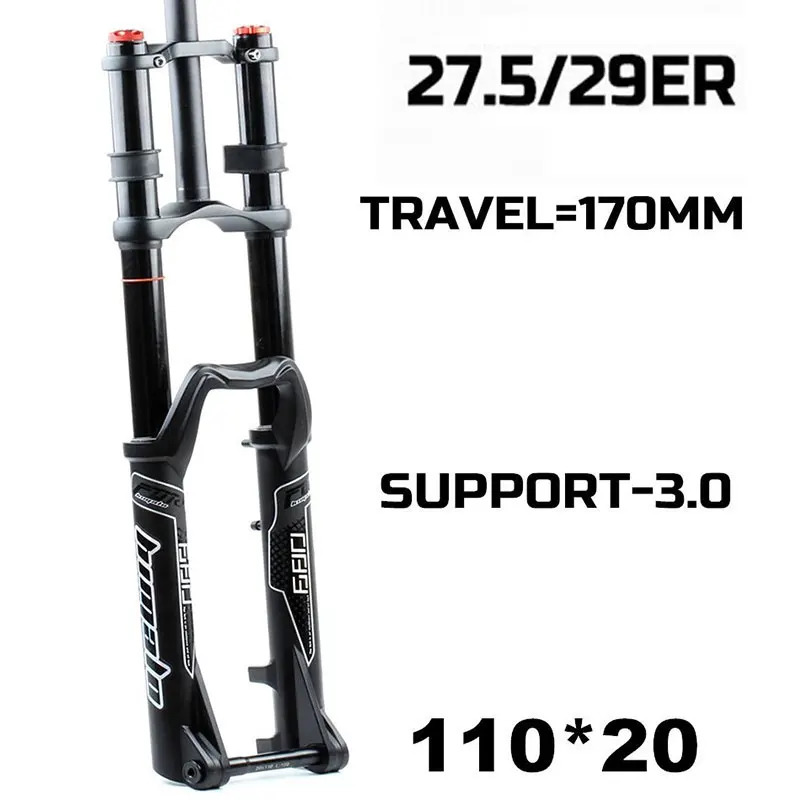 Mike Dh Downhill Fork Himalaia Boost 110x20mm 27.5 29er Garfo 3.0 2.4