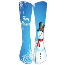 Женские рождественские носки милые забавные 3D принт снеговик лося узор теплые средние спортивные носки sokken новые носки