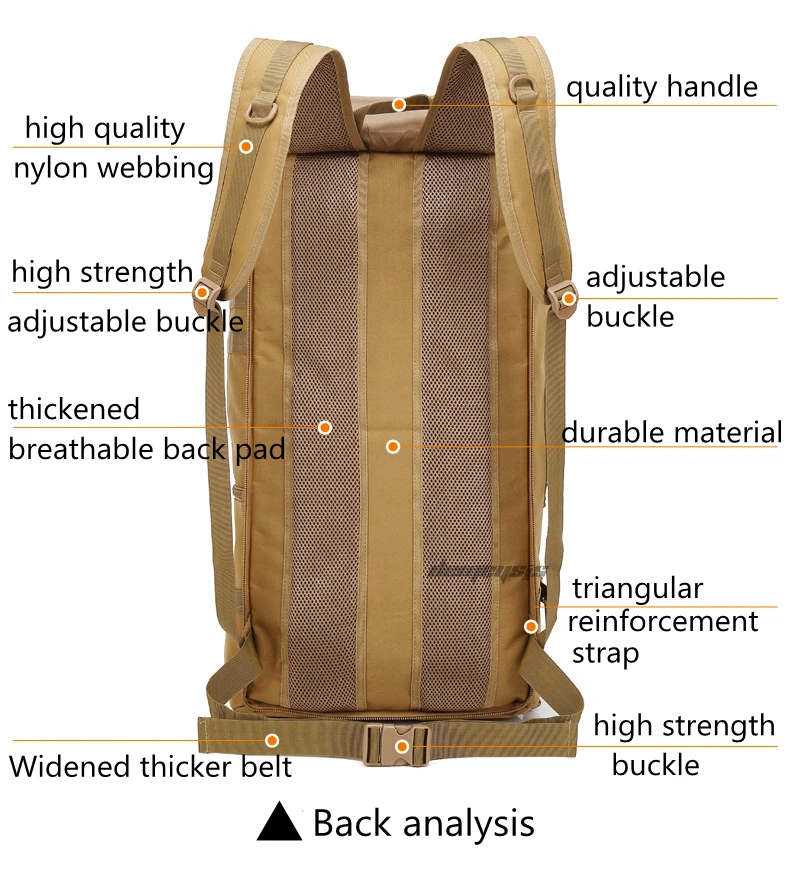 Рюкзак для походов на открытом воздухе, походный рюкзак с дождевиком, военные тактические рюкзаки для мужчин и женщин, походный рюкзак для альпинизма, сумка