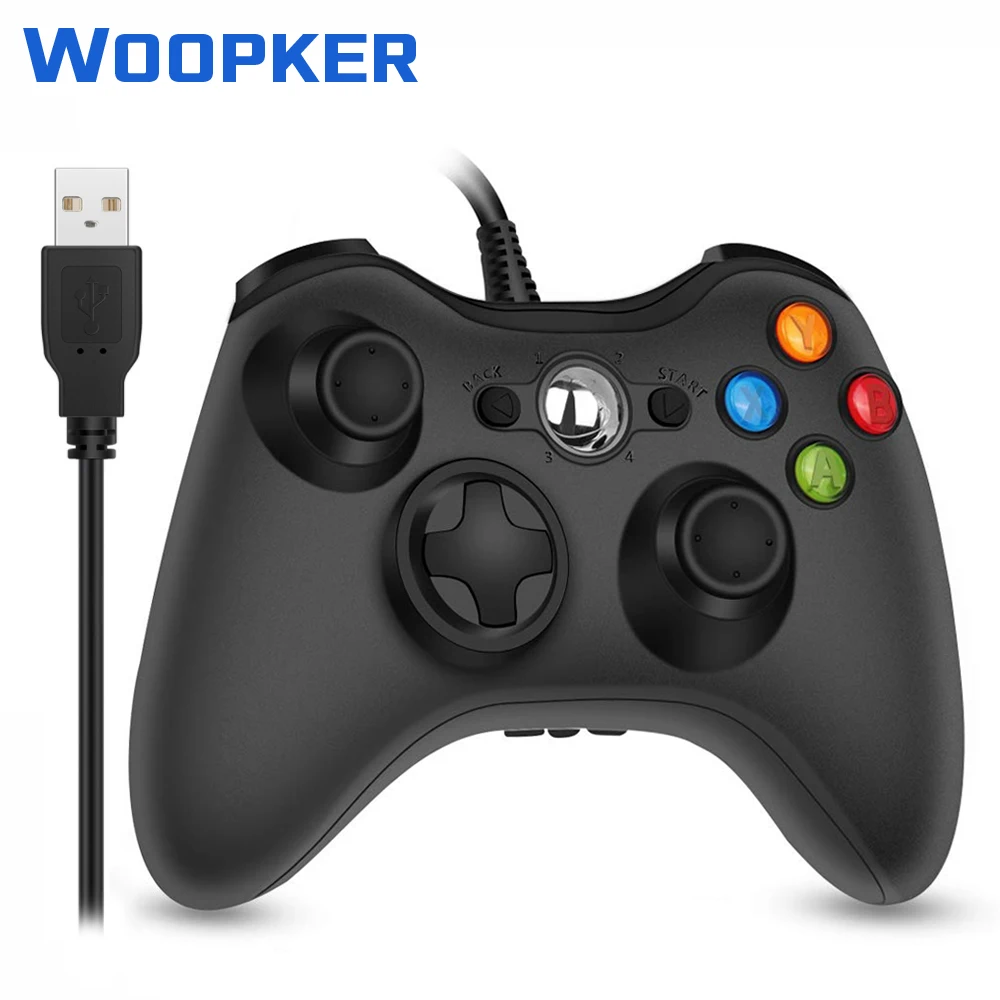 Проводной USB геймпад для Xbox 360 контроллер Windows 7/8/10 ПК Microsoft поддержка игры Steam |