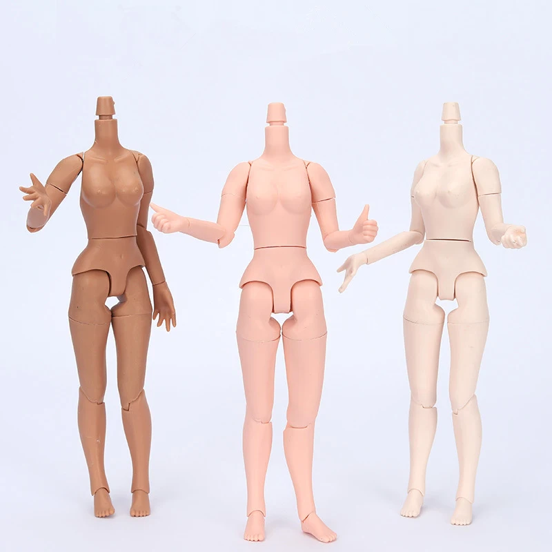 19 Joints Nude Body for Blythe Bjd 1/6 Dolls for Girls Toys Gestures Send Randomly Girl Toys for Kids