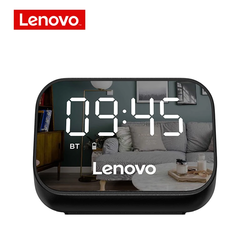 Оригинальный портативный Bluetooth-динамик Lenovo TS13 басовый светодиодный Будильник