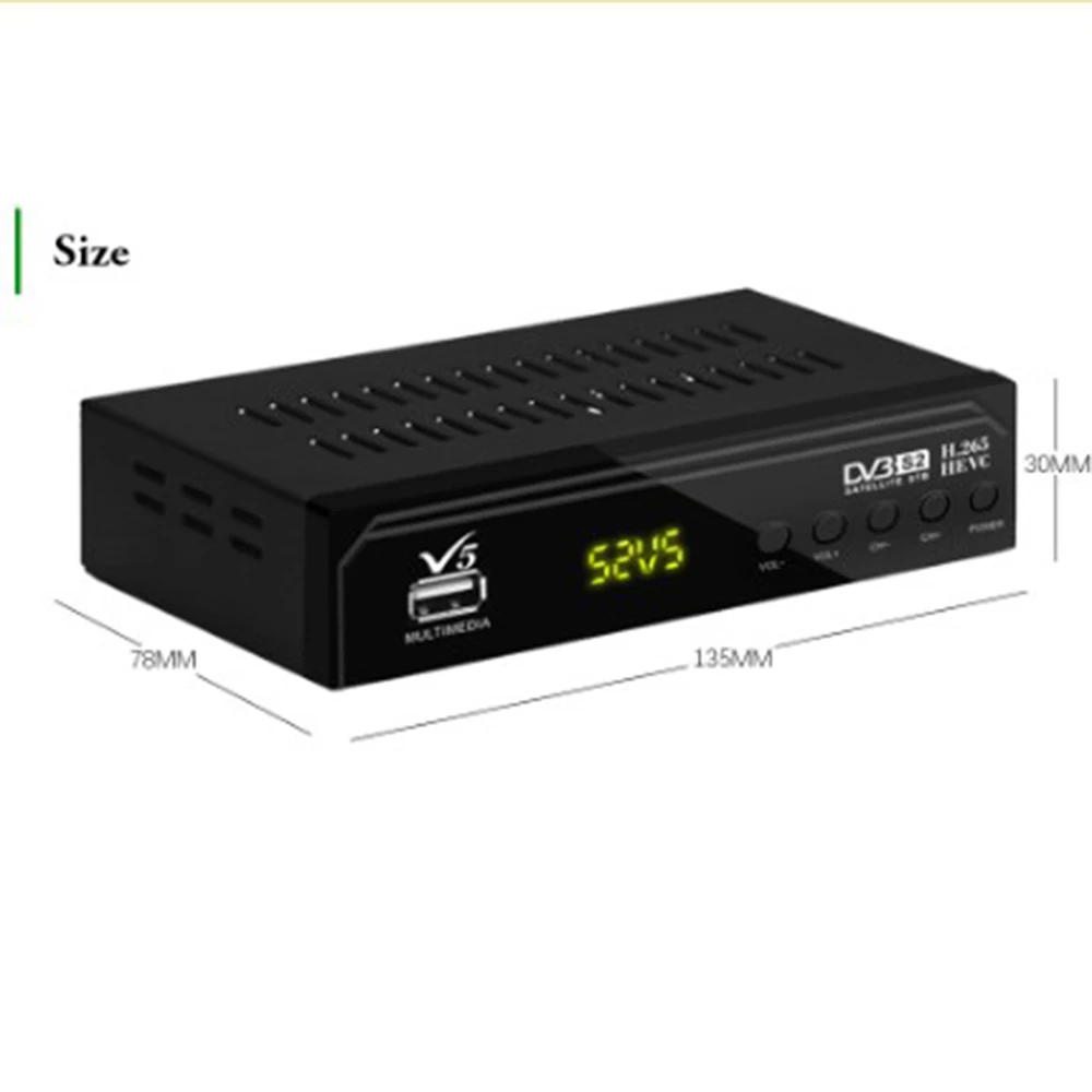 Satxtrem V5 Cccam IPTV Satellite Receiver IKS Combo 4K Digital DVB S2 H.265 USB TV Turner Vga Receptor CS Spain TV Receiver