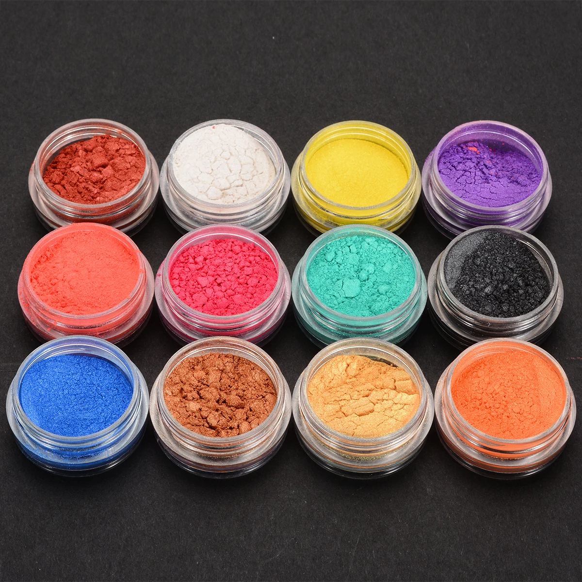 resina epoxi artesanal FURU Resina UV resina epoxi materiales pigmento de perla polvo de purpurina 12 colores polvo de mina de brillo natural 1 