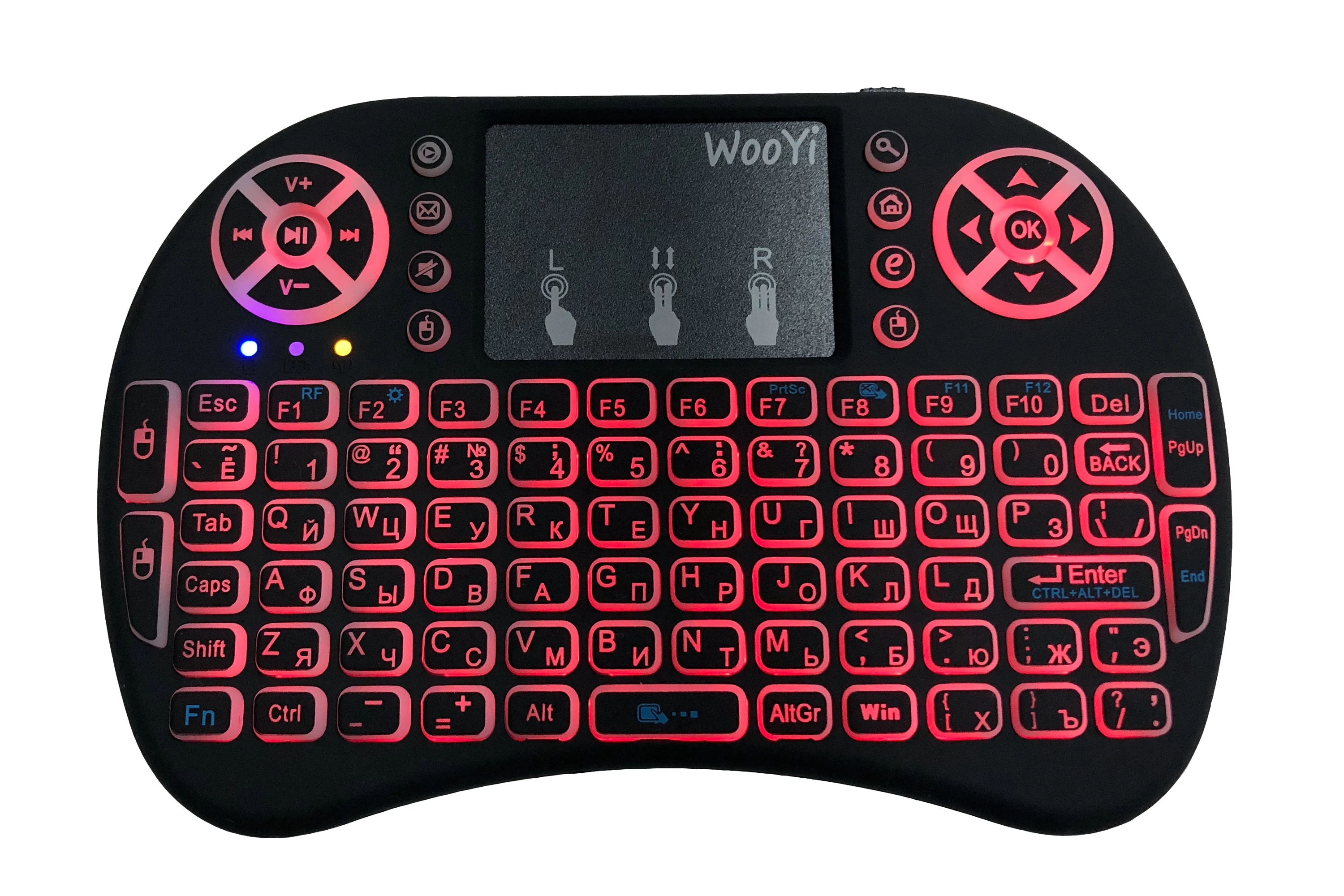 Italy i8 Air Mouse Wireless Backlight Keyboard with Touchpad for Android TV Box /& Smart TV /& PC Tablet /& Xbox360 /& PS3 /& HTPC//IPTV Support Language
