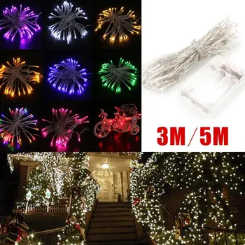

5m 40LED Bulb 3AA Battery Operated Fairy String Light For Wedding Party