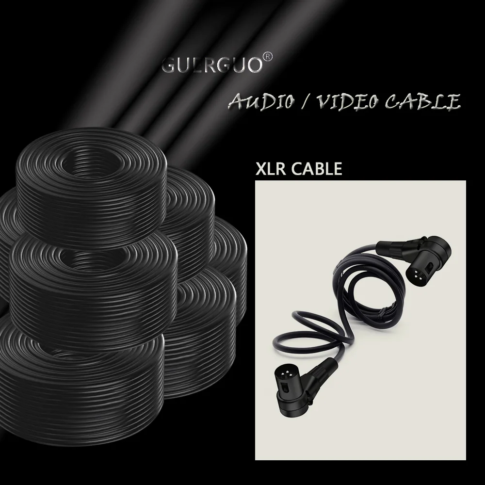 1 x rechtwinkliges XLR-Kabel, XLR-Mikrofonkabel, Stecker auf Stecker, Buchse auf Buchse, sauerstofffreies Kupfer (OFC), XLR-Mikrofonkabel, Lautsprecherkabel – Detail 4