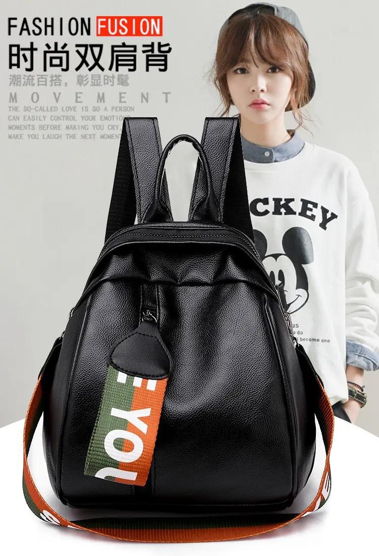 New Style Backpack Shell Ribbon Casual Versatile Hot Selling WOMEN'S Bag Cross Border for Amoy Supply of Goods Wholesale 7009