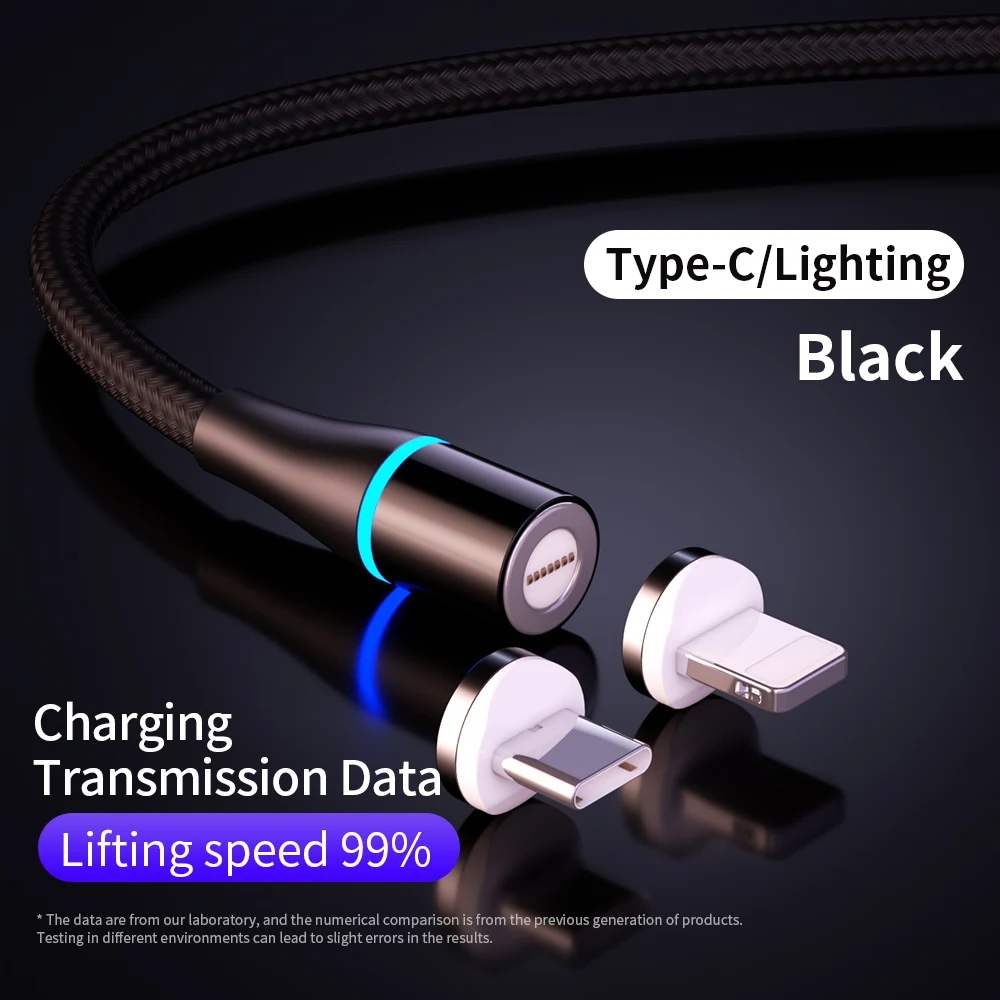 Магнитный Micro USB кабель TEAEGG 3А для iPhone, Android, мобильных телефонов, быстрая зарядка, кабель usb type C, шнур зарядного устройства, свежий - Цвет: HPC