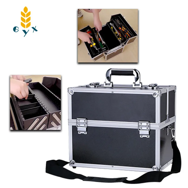 Car-Box-Storage-Box Three-Layer-Tool-Box Aluminum Hardware Multi-Function Plastic Electrician