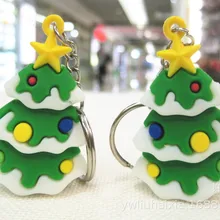 Модель цепочка для ключей с Санта-Клаусом кулон с изображениями героев мультфильмов, Рождественская тематика, брелок в подарок Санта Клаус кольцо для ключей