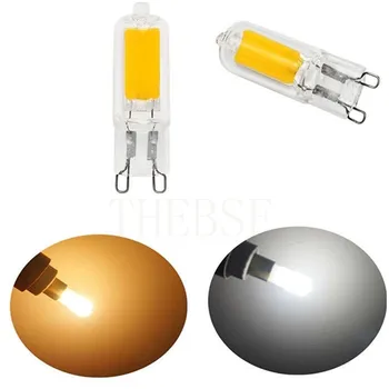 

Super Bright Glass G9 7W 9W 12W No Flicker LED COB Bulb 110V 220V Light Home Chandelier Spotlight Replace 25W 45W Halogen Lamps