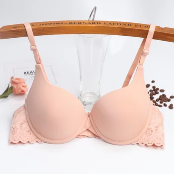 

Women Underwire Bra Push Up Lace Smooth Bralette Adjusted Gathered Sexy Sleep Lingerie