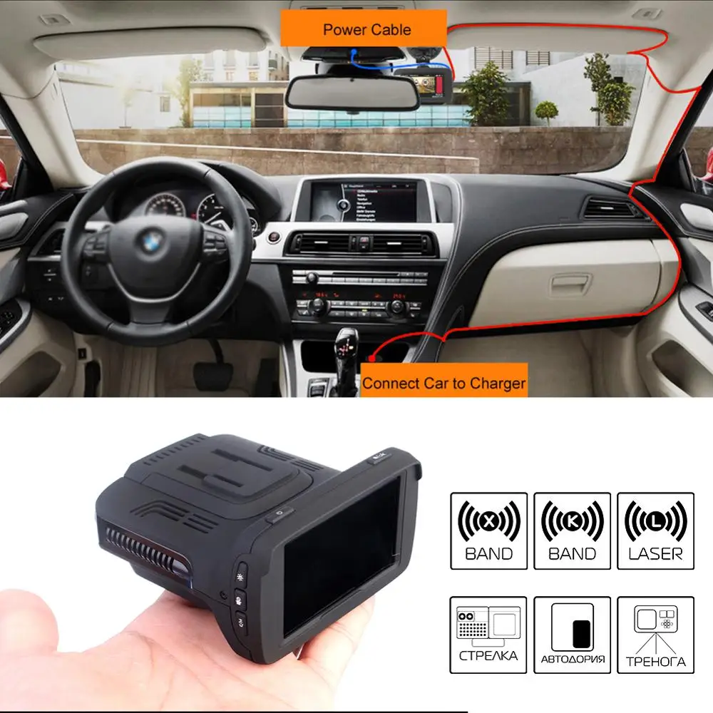 

Vehicle Camera GPS Trinity High Definition 1080p Train Recorder Radar Velocity Meter Vehicle Electronic Dog Intelligent