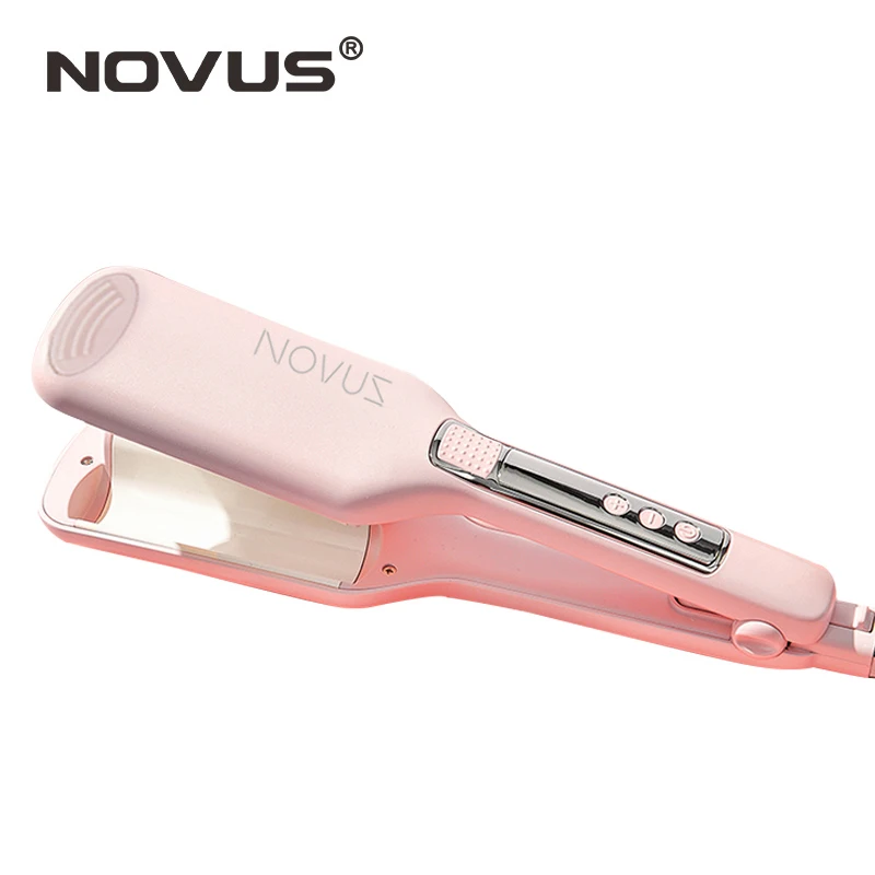 

NOVUS 28mm Big Wave Curling Iron Ceramic Hair Curler Deep Wavy Curler Egg Rolls LED Display 2 Barrels Hair Styler Tools
