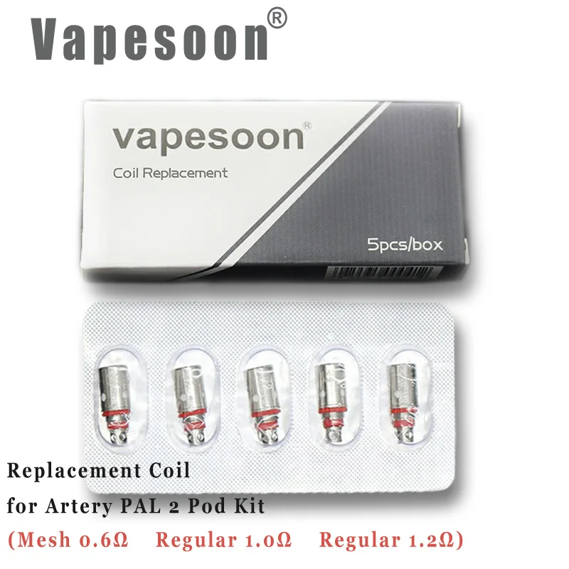

15PCS Artery PAL 2 Coil with 0.6ohm Mesh coil 1.0ohm 1.2ohm Regular coil for PAL 2 Pod Kit PAL II coil head Atomizer Core