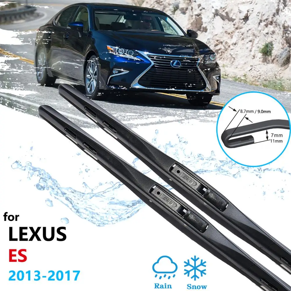 Car Wiper Blades for Lexus ES ES250 ES300h ES350 2013~2017 XV60 250 300h 350 Front Windshield Wipers Accessories 2015 2016 | Автомобили и