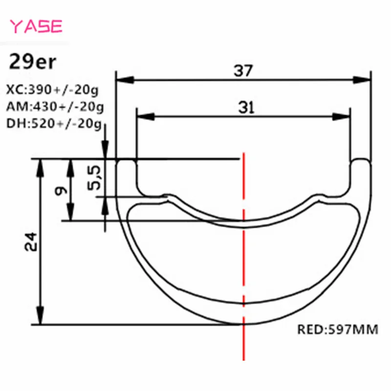 YASE 29er Углеродные Диски для горных велосипедов колеса XC 37x24 мм симметрия бескамерный велосипедный комплект колес Novatec D791SB-D792SB 100x15 142x12 колеса велосипеда