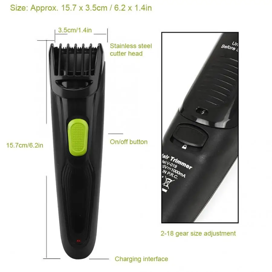 Tondeuse Cheveux Профессиональный usb зарядка профессиональная машинка для стрижки волос регулируемая электрическая машинка для стрижки волос триммер для волос