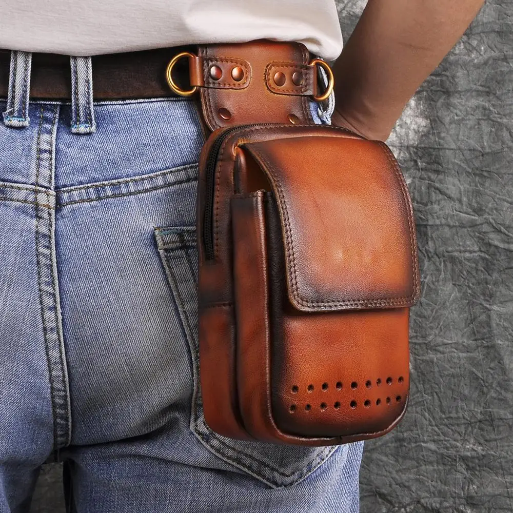 Повседневная дизайнерская маленькая сумка мессенджер из натуральной кожи для