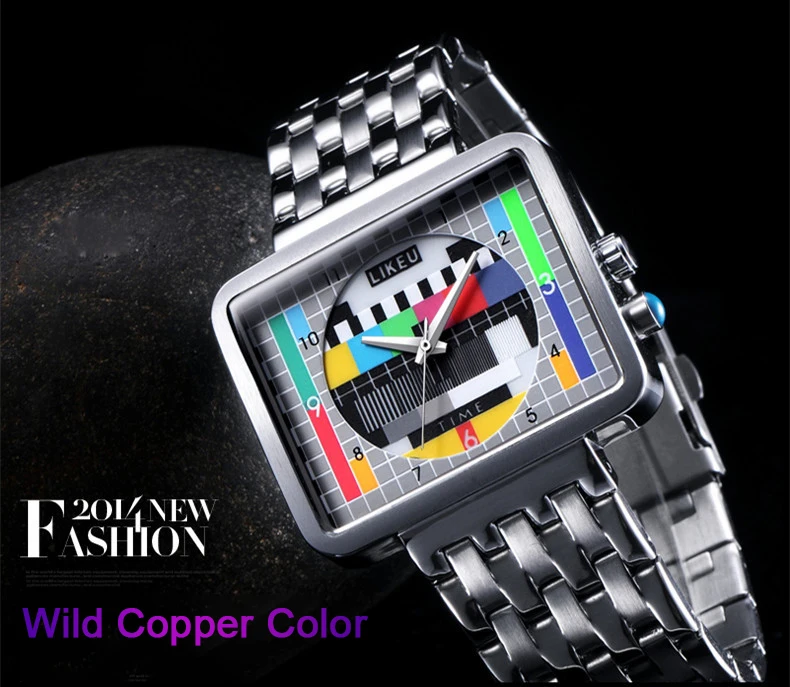 2021 new TV watch male and female luminous creative personality female watch student fashion electronic quartz watch