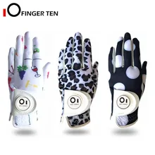 Thiết Kế Mới In Hình Cao Cấp Nữ Găng Tay Golf Tay Trái Phải Với Bóng Cột Mốc RH LH WeatherSof Bám Da Nữ S M L XL(China)